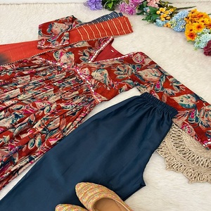ชุดผ้า Anarkali Kurti งานปักผ้าไหมวิสคอสจากนักออกแบบล่าสุด - Product Image 4