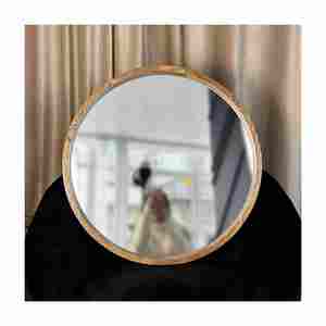 Modern Round <b>Wooden</b> <b>Frame</b> <b>Mirrors</b> for Salon New Look Design with Reasonable Price High Quality Export Quality for Wall Use - Product Image 2