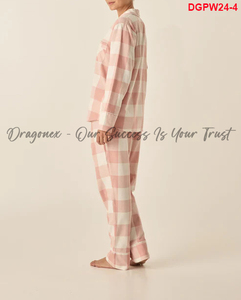 The 2-in-1 Large Striped <b>Pajama</b> Set Is Comfortable and Suitable <b>for</b> Walking Around the House With Your Pet From Cool 100% Cotton - Product Image 4
