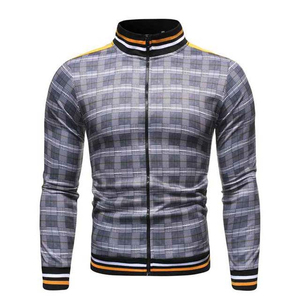 Nouveau blouson aviateur universitaire en satin à fermeture éclair complète pour hommes arrivée blouson aviateur en toile à sublimation en polyester pour hommes - Product Image 1