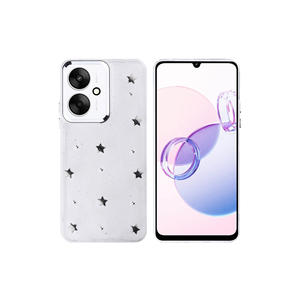 Coque en silicone transparente antichoc avec paillettes de luxe pour Xiaomi Poco C65 Série Polaire - Styles INS imprimés UV - Product Image 2