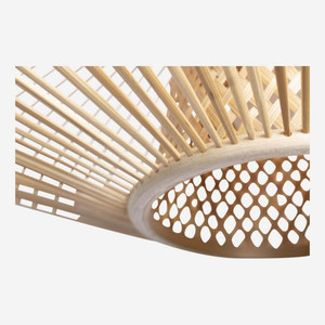 โคมไฟงานฝีมือจาก2023สินค้ามาใหม่เป็นมิตรต่อสิ่งแวดล้อมทำจากหวายและไม้ไผ่ขายดีที่สุดสำหรับตกแต่งบ้าน - Product Image 3