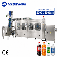 Ligne de production entièrement automatique de bouteilles PET pour boissons gazeuses, machine de remplissage d'eau gazeuse pour l'industrie des boissons gazeuses en bouteille