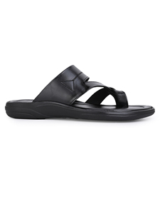 Wholesale Genuine Leather Men's Slip On Sandals Comfortable Casual <b>Slippers</b> Soft Cushioned Anti Slip Sole Open Toe <b>Summer</b> - Product Image 3
