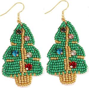 Boucles d'oreilles de conception de chapeau de Noël en laine les plus vendues - Product Image 4