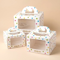 Caja de Pastel de Lujo con Logotipo Personalizado, Caja de Pastel Bento Impresa, Kits de Postres Reciclables de Grado Profesional para Panaderías