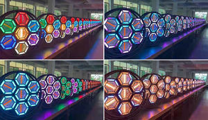 Luce retrò a doppio tubo ad alta potenza con 7 luci grandi e illuminazione ausiliaria per bar, discoteche, feste, uso interno - Product Image 5