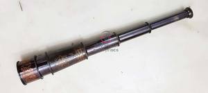 Nautical Brass Antique Handmade Telescope 65.2cm Round Vintage Pirate Spyglass Handheld Bird Watching <b>Christmas</b> - Product Image 2