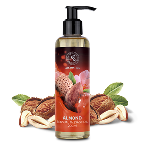 AROMATIKA Aceite de Masaje Sensual de Almendras 200ml, Aceite Natural de Almendras Dulces para el Cuidado Corporal Relajante, Botella con Bomba - Product Image 1