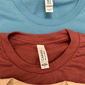 T-shirts Bella Canvas unisexes, coupe slim, en tissu triblend léger, grandes tailles, originaux pour hommes, t-shirts en tissu triblend - Product Image 4