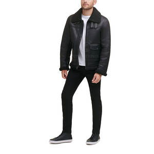 Chaqueta de Cuero para Hombre con Logotipo Personalizado de Alta Calidad a Bajo Precio, Chaqueta de Invierno con Estampado Frontal, Talla Grande, Color Personalizado, Chaqueta de Piel Ecológica - Product Image 3