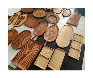 Venta al por mayor de platos de madera de acacia | Ideal para bodas y fiestas platos de madera personalizados | Para restaurantes y catering - Product Image 3