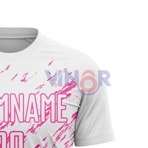 เสื้อฟุตบอลผู้ชายคุณภาพสูงแบบสั่งทำ ดีไซน์ใหม่ พิมพ์ลายดิจิทัล ผ้าโพลีเอสเตอร์ 100% ระบายอากาศดี ขายส่งราคาถูก รับผลิตแบบ OEM ODM - Product Image 6