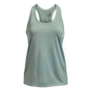 Camiseta sin mangas de color sólido informal para mujer al mejor precio, ropa de gimnasio activa transpirable - Product Image 1