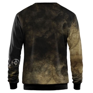 Premium <b>Men</b> Sublimated Sweatshirt 100% Polyester Vintage Embroidered All Over Print Streetwear <b>Pullover</b> Urban Fashion Wholesale - Product Image 3