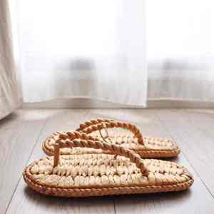 <b>Cheap</b> Price Vietnam Water Hyacinth Sustainable Open Footwear Home Recyclable Comfortable for <b>Slippers</b> - Product Image 1