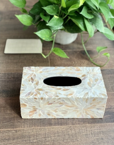 Caja de pañuelos de perlas rectangulares, accesorios hechos a mano para el hogar, venta al por mayor, de Vietnam - Product Image 5