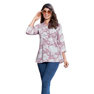 พิมพ์ลาย Reyon หนักพร้อมเสื้อสั้นแฟนซีพร้อมลวดลายพิเศษสําหรับการขายออนไลน์ - Product Image 1