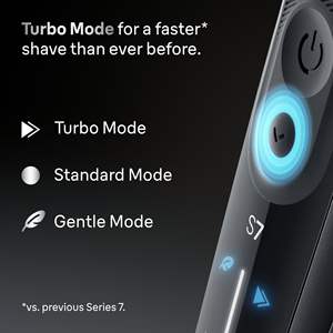 Afeitadora Eléctrica para Hombre con 60 Minutos de Autonomía, Afeitadora Inalámbrica para Uso en Seco y Húmedo, Triple Cuchilla, Resistente al Agua IPX7, Accesorio Recortador, Color Negro - Product Image 5