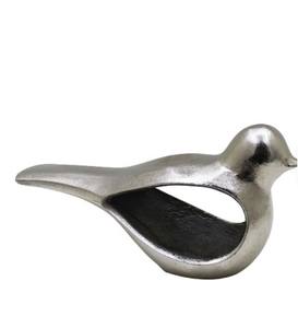 Escultura Abstracta de Conejo de Aluminio con Acabado Rugoso de Níquel, Artículo Decorativo para Mesa, Hogar, Hotel, Decoración Navideña, Fácil de Instalar, Hecho de Metal - Product Image 1