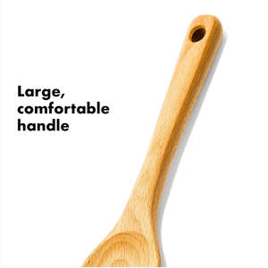 <b>Set</b> <b>of</b> 3 Wooden Spoon <b>Set</b> Smooth Beechwood Utensils Comfort Grip Non Stick Spoons Turner <b>Spatula</b> Skimmer Fork Serving Spoon - Product Image 5