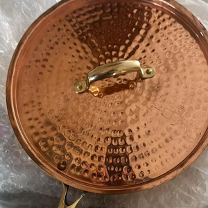 Moules à sauce en métal de qualité supérieure avec poignée en laiton doré pour ustensiles de cuisine maison hôtel et restaurant casseroles à sauce en cuivre en métal - Product Image 1