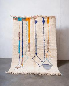 Haute Qualité Authentique Marocain Beni Ourain Tapis Designer À La Main Azilal Tapis Berbère Géométrique Dropship Disponible - Product Image 1