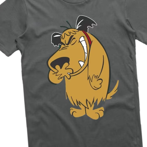 Camiseta Gráfica Personalizada con Perro de Dibujos Animados Gris, Estampado Divertido de Personaje Riendo, Unisex, Algodón Suave, Ropa Urbana Informal, Venta Directa de Fábrica OEM - Product Image 3