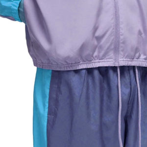 Venta al por mayor de chaqueta con cremallera y logotipo personalizado, chándal cortavientos para hombre, conjunto de Jogger informal, cortavientos de nailon, conjunto de dos piezas de cuerpo entero - Product Image 4