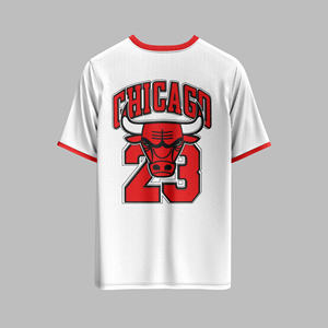 Camiseta transpirable de algodón y poliéster con estampado personalizado de cuello redondo urbano de gran tamaño para merchandising y eventos de marca - Product Image 3