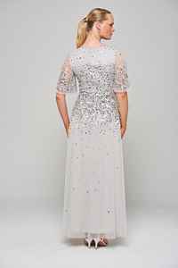 Handmade Beautiful Evening <b>Prom</b> <b>Party</b> Dress for Dinner Night Out High Collar Sequined Embroidery Pearls A-Line ELEGANT - Product Image 6