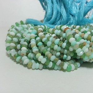 4mm naturel péruvien opale facettes Rondelle perles de pierres précieuses brins bijoux réglage semi-précieux opales réelles pour la fabrication de bijoux - Product Image 2