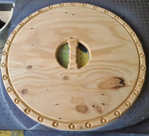 Armadura medieval Piezas de escudo vikingo nórdico de madera Envío GRATIS a EE. UU. Haga su propio escudo vikingo DIE por artesanía de Calvin - Product Image 6