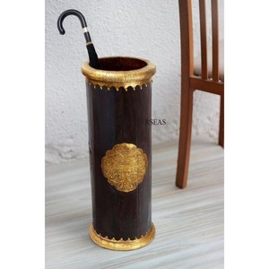 100% Pure Leather Made Attractive Look High Demanding Fancy Designer <b>Umbrella</b> <b>Stand</b> Household Usage Supplies From India - Product Image 4