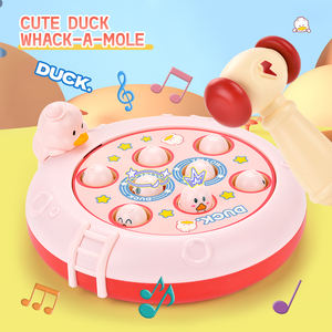 Marteaux interactifs pour bébé battant un hamster jeu de bureau 2 enfants joueurs amusement dessin animé frapper une taupe jeu jouet avec effet sonore - Product Image 2
