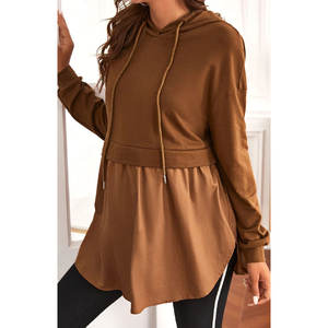 Sudadera con Capucha Corta Personalizada para Mujer, Sudadera de Alta Calidad al por Mayor, Manga Larga, Informal de Invierno - Product Image 1