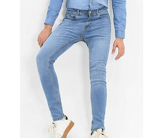 Pantalons en jean pour hommes tendance, couleur unie, longueur entière, vêtements de rue, jeans pour hommes, respirants, décontractés, poches, pantalons en jean - Product Image 2