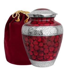 โกศโลหะสำหรับงานศพมีการออกแบบที่ทนทานและสง่างามสำหรับขี้เถ้าของตกแต่งที่ระลึกสำหรับการจัดเก็บศพ - Product Image 1