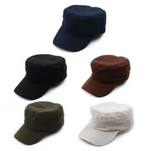 Casquette de style uniforme de haute qualité avec tissu de laine à bord structuré Logo personnalisé chapeau de robe classique à coupe réglable pour hommes - Product Image 1