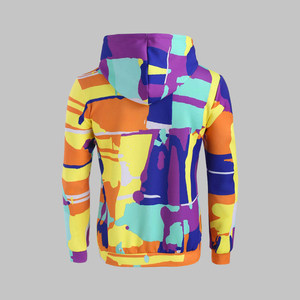 Fabrication conception personnalisée automne vente chaude hommes sweats à capuche décontracté 100% coton poche surdimensionné pull à capuche régulier - Product Image 5