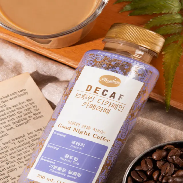 Brewbean decaffeinated (Americano,Cafe Latte) Sản xuất tại Hàn Quốc cà phê đậu