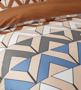 Homeluxe ชุดผ้าไมโครไฟเบอร์ผ้าโพลีเอสเตอร์ผ้าทอไมโครไฟเบอร์น้ำหนักเบาให้ความรู้สึกนุ่มเป็นพิเศษด้วยธีมเรขาคณิตสมัยใหม่ - Product Image 4