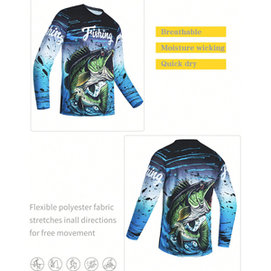 Camiseta de Pesca de Manga Larga para Hombre Speemo Sports 2025, Talla Grande, Secado Rápido, Spandex/Poliéster, Jersey de 140g, Impresión por Sublimación - Product Image 4