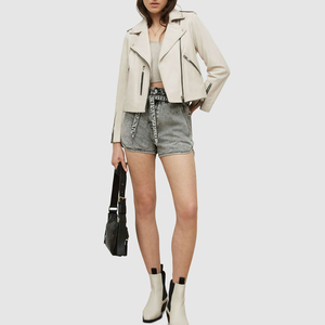 Chaquetas de Cuero Genuino Personalizadas de Nueva Llegada al por Mayor / Chaqueta de Cuero para Mujer de Primera Calidad, Transpirable y Cómoda - Product Image 5