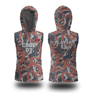 Maillots de football américain personnalisés avec drapeau américain, ensembles unisexes respirants, grandes tailles, 7V7, sans manches, antibactériens, séchage rapide, pour tous - Product Image 4