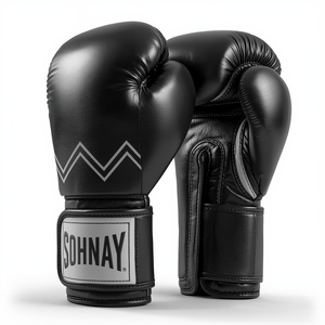 Custom Boxing <b>Gloves</b> Premium PU Leather Training <b>Gloves</b> <b>with</b> Hand <b>Grips</b> for Kick Boxing MMA Muay Thai & Fitness - Product Image 4