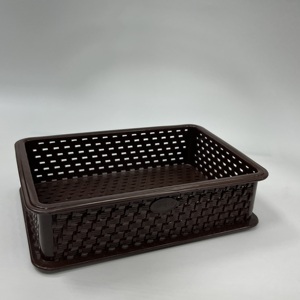 Plateau pour ustensiles de cuisine rectangulaire multi-usages en plastique empilable compact Service OEM/ODM - Product Image 1