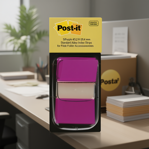 Tiras Adhesivas Post-it de 50 Hojas, Color Morado, 43.2 x 25.4 mm, para Archivadores - Product Image 3