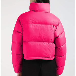 Chaqueta Acolchada para Mujer, Plegable, con Alternativa Ligera al Plumón, Logotipo Personalizado, para Uso en Exteriores, Color Rosa Oscuro - Product Image 2