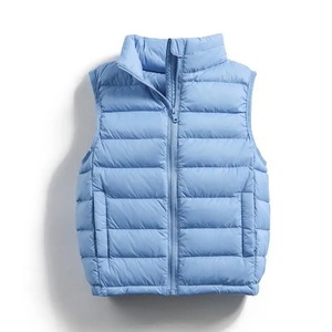 Chaleco Acolchado con Cuello Grueso y Cálido para Hombre, con Logotipo Personalizado, Relleno de Poliéster Transpirable, Estilo Denim, Multibolsillos, Ropa Exterior Informal - Product Image 2